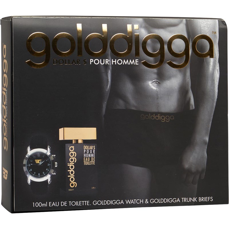Buy Golddigga Mens Digga 100ml EDT Watch & Underwear Gift Set
