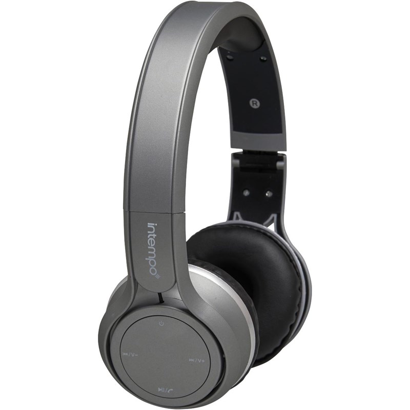 Buy intempo Compact Design Wireless Bluetooth Headphones Silver