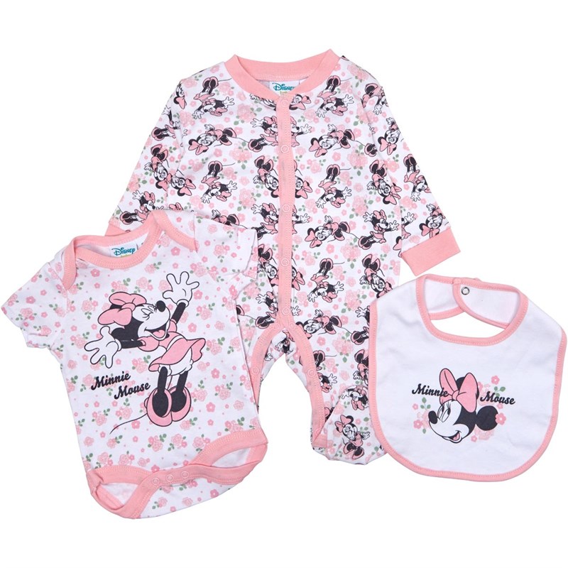 Vetements Pour Bebes Minnie Mouse Trois Piece Bebe Fille Rose Clair