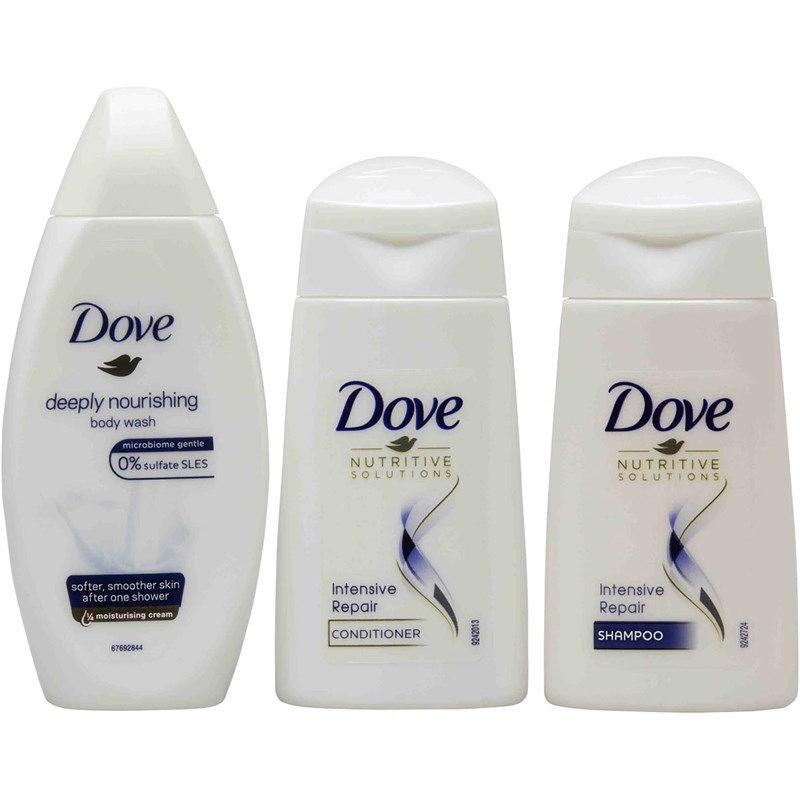 Buy Dove Nourishing Beauty Set 50ml Shampoo 50ml Conditioner 55ml Body