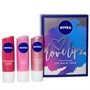 Soin du visage Nivea Love Lips Three Piece Femme Multicolore