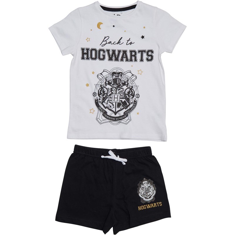 MandMDirect.com Piger Harry Potter Shor Set Pyjamas Hvid