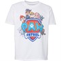 Junior Paw Patrol Shield Characters T-Shirt Biały