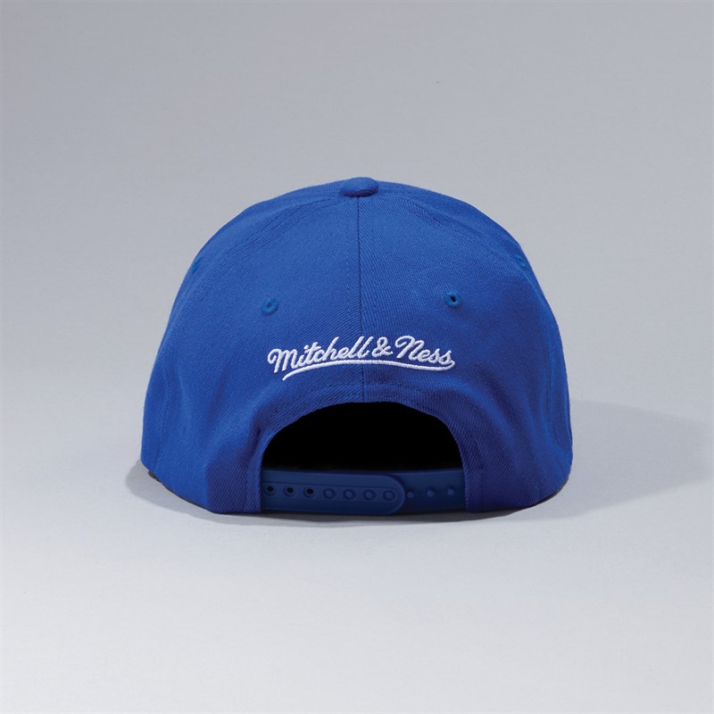 Mitchell & Ness Golden State Warriors NBA Team Ground Snapback Cap Royal Blue