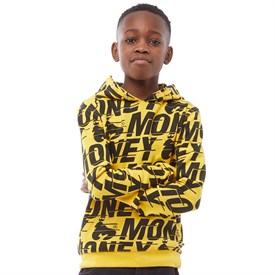 Money Jongens Black Label Speed Graphic Hoodie Geel money kopen in de aanbieding