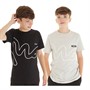 Money Boys High Roller Two Pack T-Shirts Black/Grey Violet