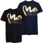 Money Boys Two Pack Stencil Block T-Shirts Black/Navy