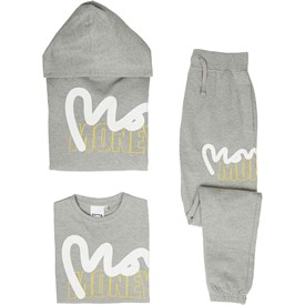 Buy Money Boys Stencil Block Three Pack Tracksuit And T-Shirt Grey