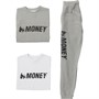 Money Boys Speed Tracksuit And T-Shirt Grey Mel/White