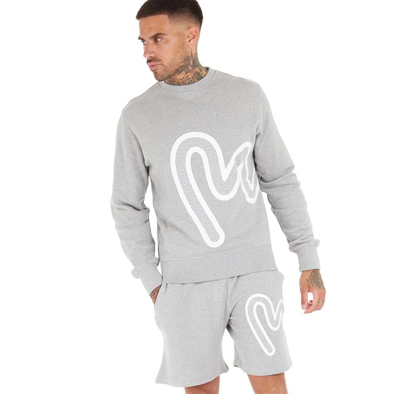 Money Mens Sig Star Co-ord Grey Melange