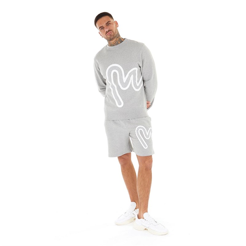 Money Mens Sig Star Co-ord Grey Melange