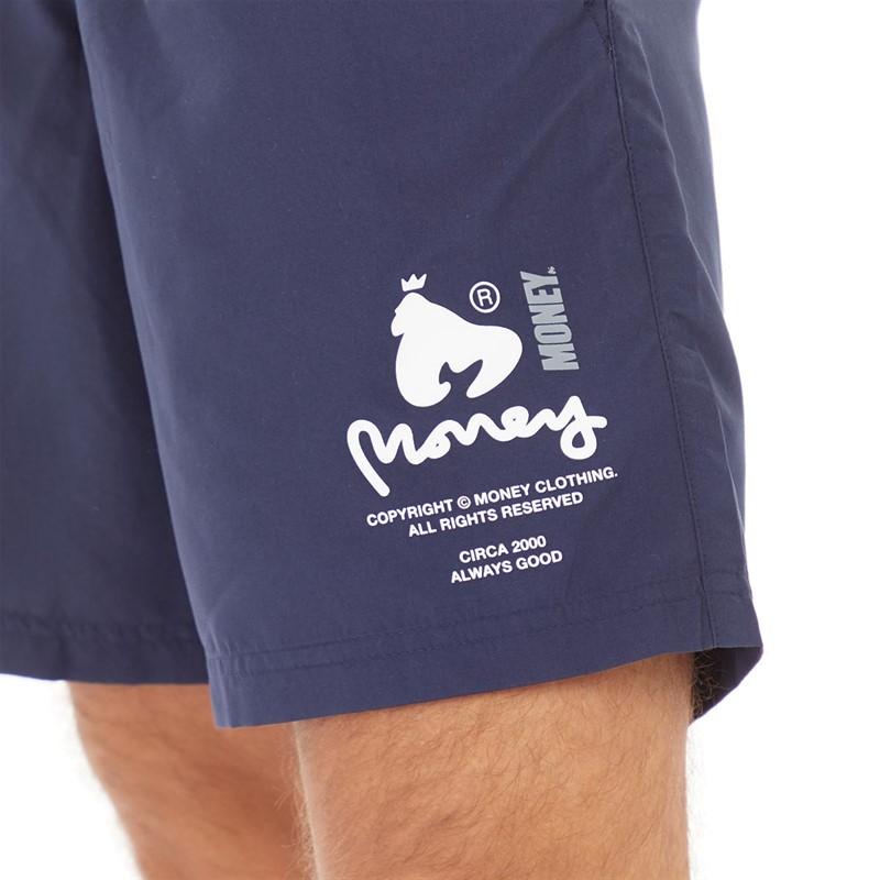 Money Mens Copyright Swim Shorts Navy
