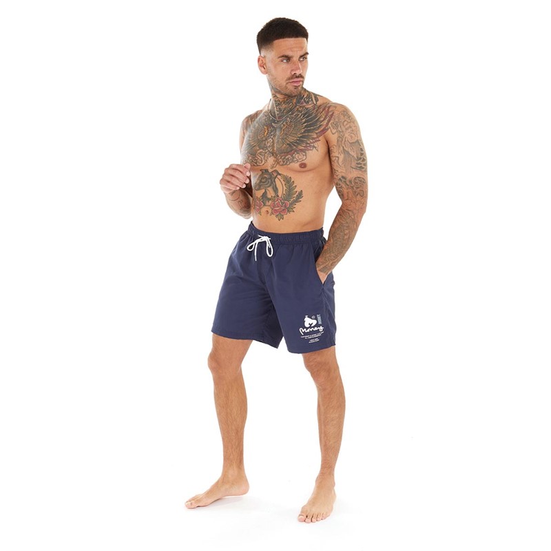 Money Mens Copyright Swim Shorts Navy