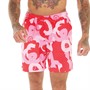 Money Mens Sig Camo Swim Shorts Red