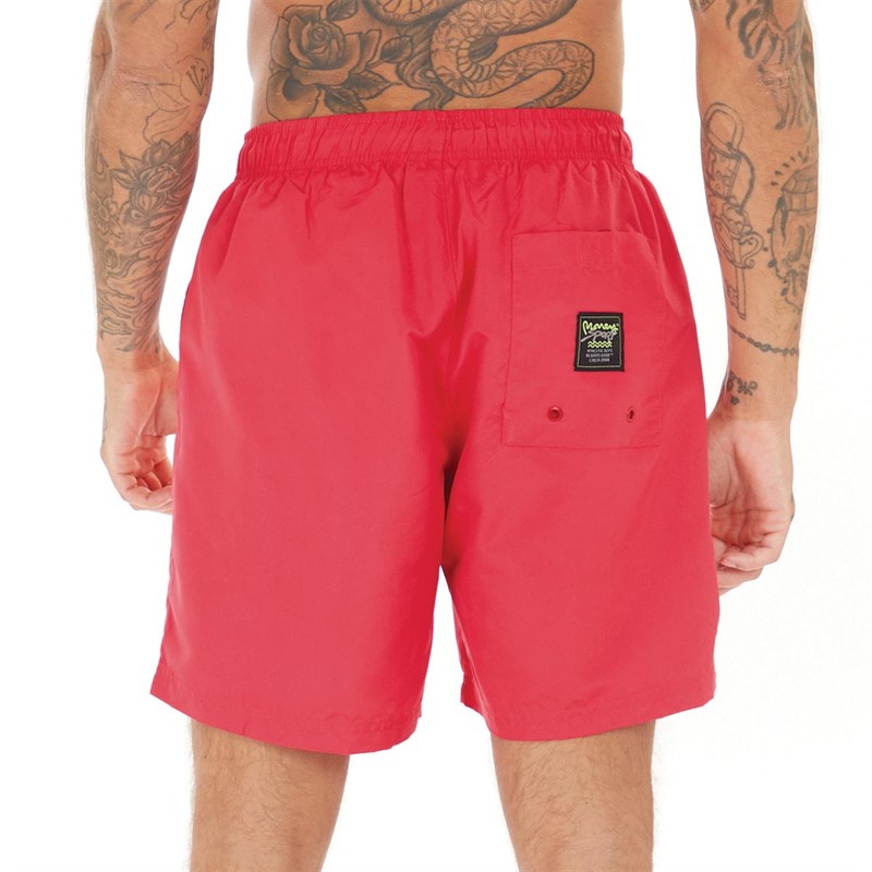 Money Mens Copyright Swim Shorts Red