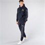 Money Mens Sig Line Fleece Hood Tracksuit Navy