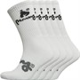 Money Mens Five Pack Sig Ape Crew Socks White
