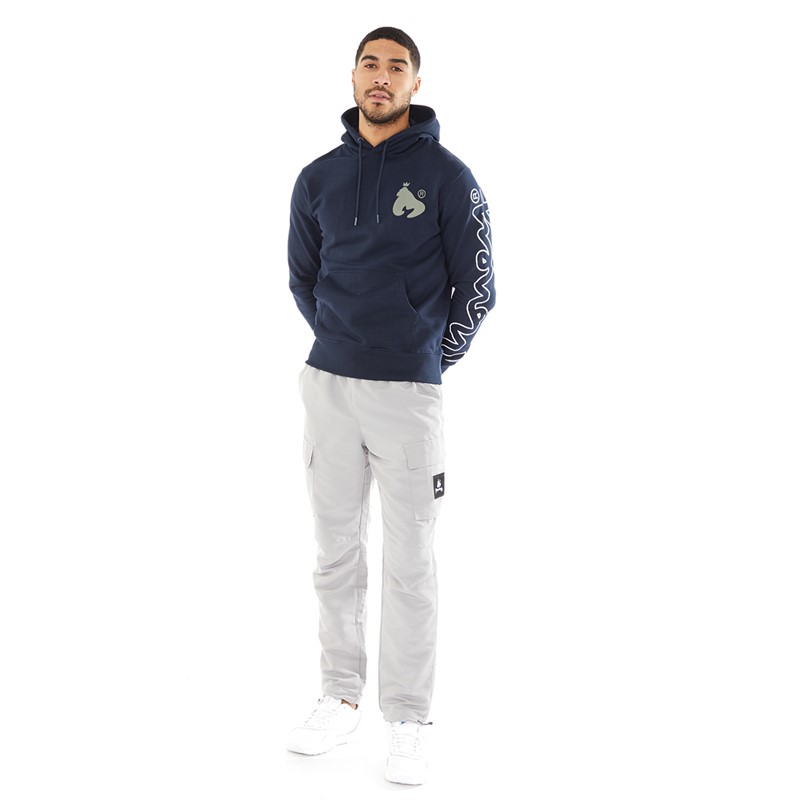Money Mens Sig Line Hoodie Navy