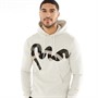 Money Mens Big Sig Chenille Hoodie Oatmeal Melange