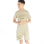 Money Boys Compound T-Shirt And Shorts Set Grey