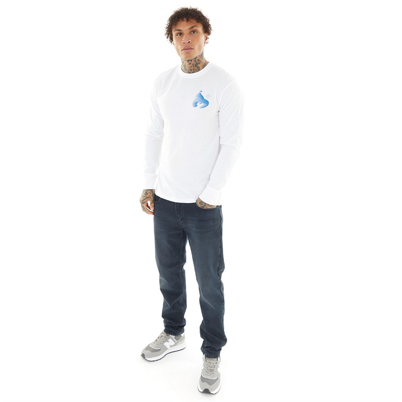 Money Mens Zoom Ape Long Sleeve Top White