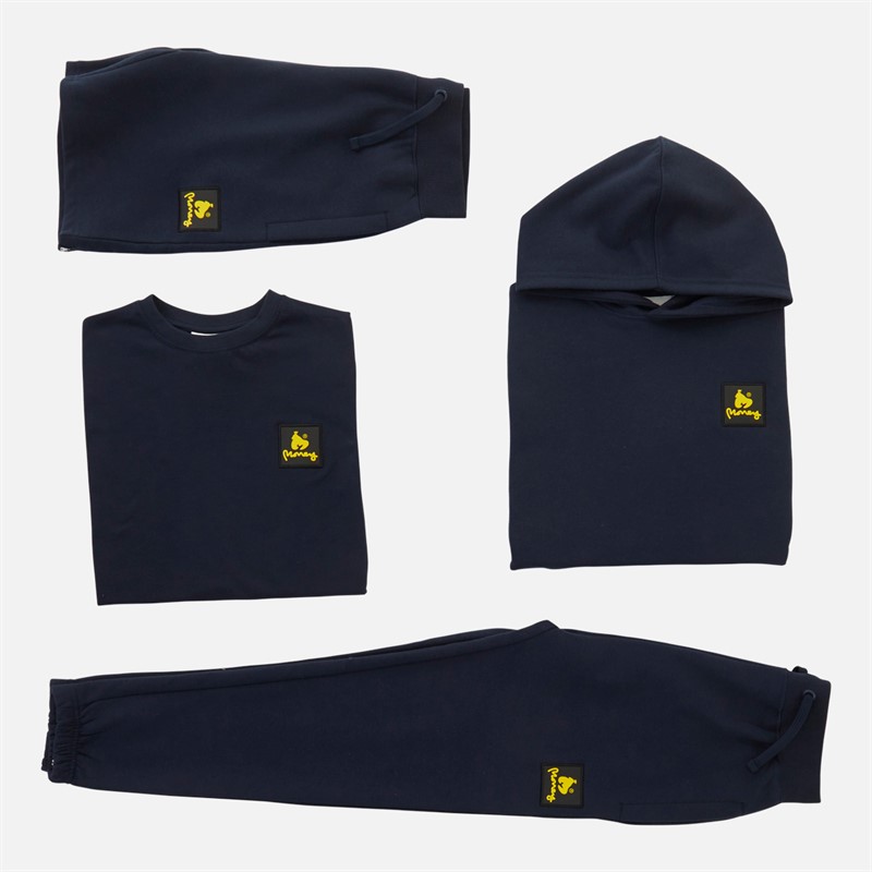 Money Boys Four Piece Combo Patch Hoodie T-Shirt, Shorts And Joggers Set Navy