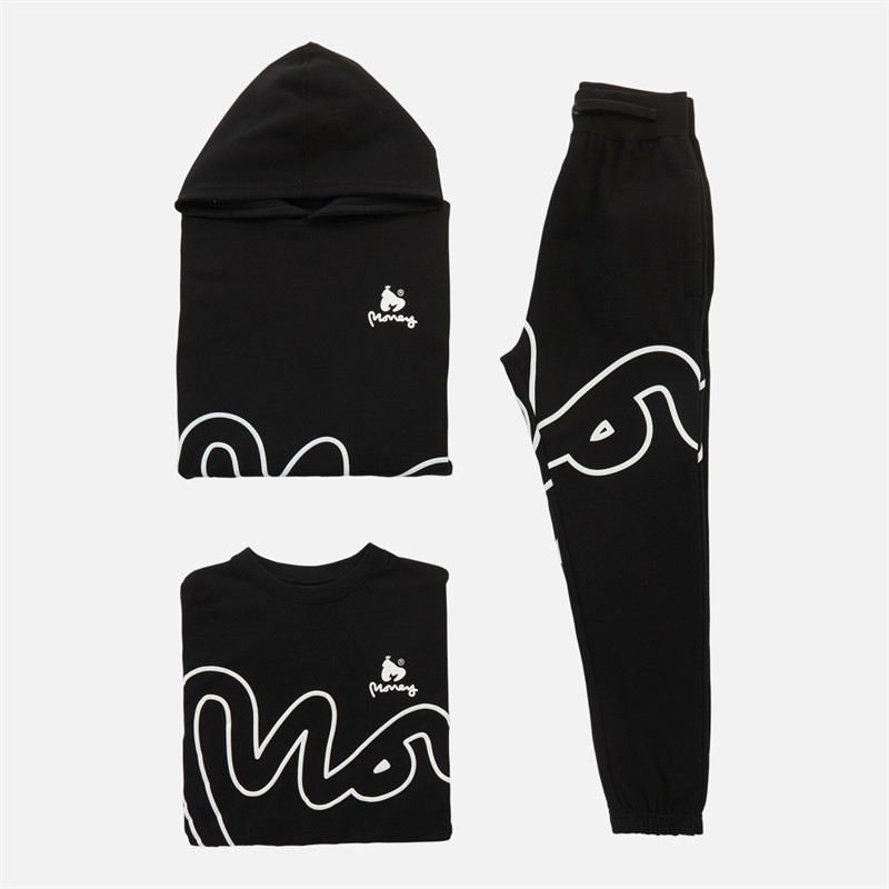 Money Boys Hidden Sig Three Piece Tracksuit Black