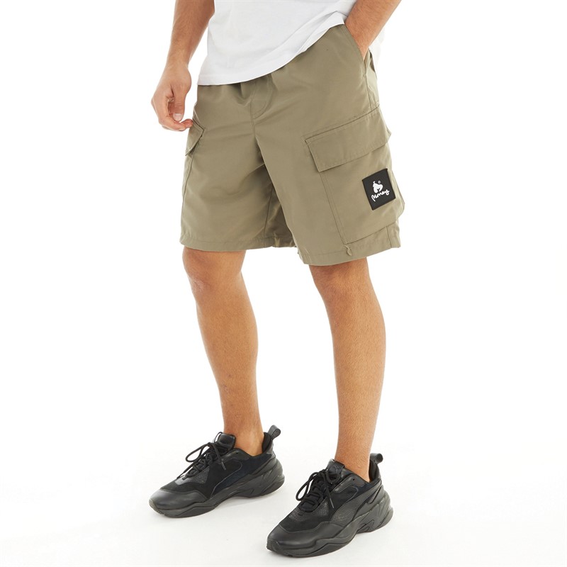 Money Mens Cargo Engineer Shorts Khaki