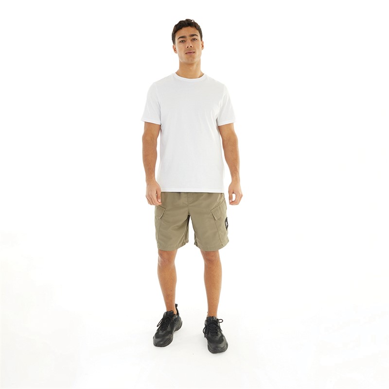 Money Mens Cargo Engineer Shorts Khaki