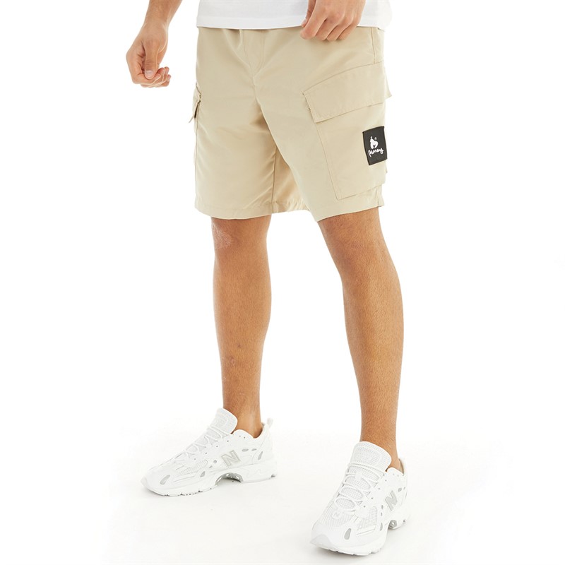 Money Mens Cargo Engineer Shorts Stone