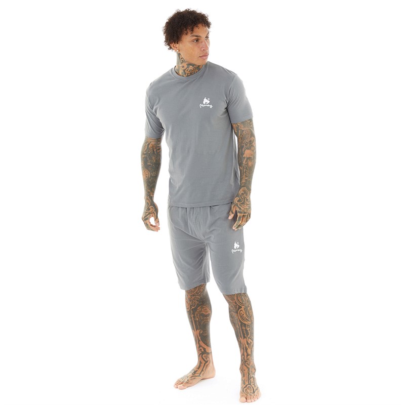 Money Mens Lounger Co-Ord Set Grey