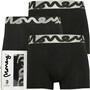 Money Mens Three Pack Silver Chop Trunks Black/Black/Black