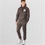 Money Mens Sig Line Fleece Hooded Tracksuit Charcoal Grey