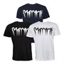 Money Mens Drip Fade Three Pack T-Shirts White/Navy/Black