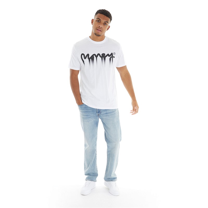 Money Mens Drip Fade Three Pack T-Shirts White/Navy/Black