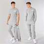 Money Mens Three Pack Crew Neck Tracksuit And T-Shirt Set Grey Melange