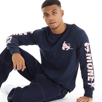 Money Mens Speed Money Long Sleeve Top Navy