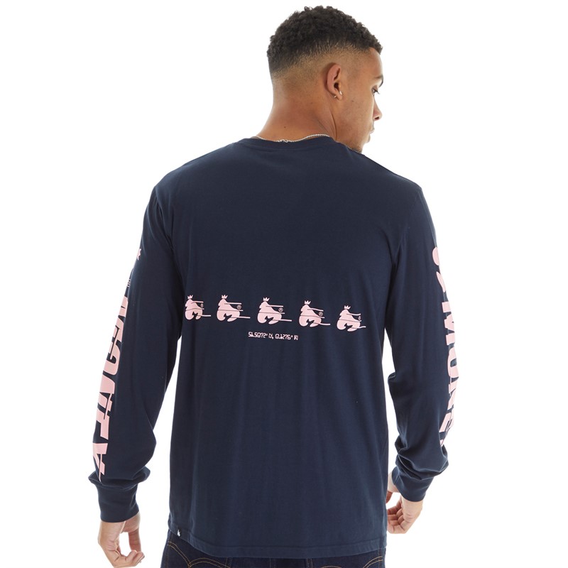 Money Mens Speed Money Long Sleeve Top Navy