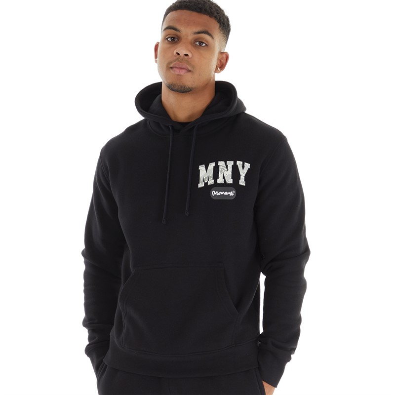 Buy Money Mens Money Camo Fill Hoodie Black