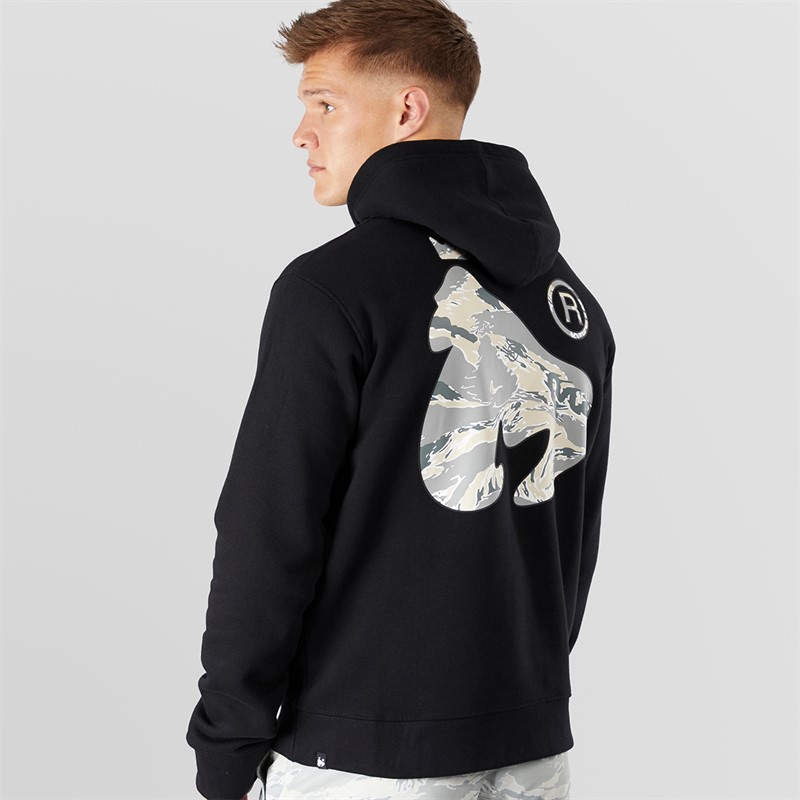 Money Mens Money Camo Fill Hoodie Black