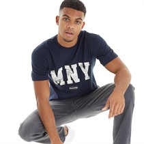 Money Mens Camo Fill T-Shirt Navy