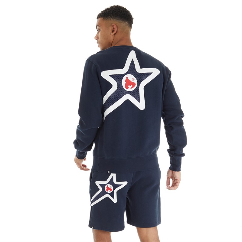 Money Mens Sig Star Co-Ord Set Navy