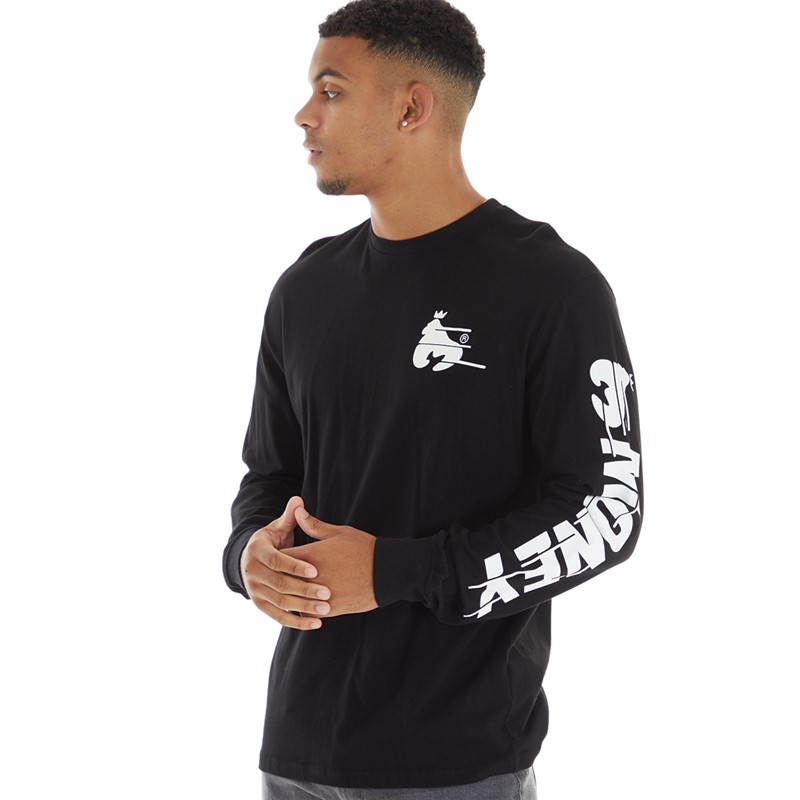 Money Mens Speed Money Long Sleeve Top Black