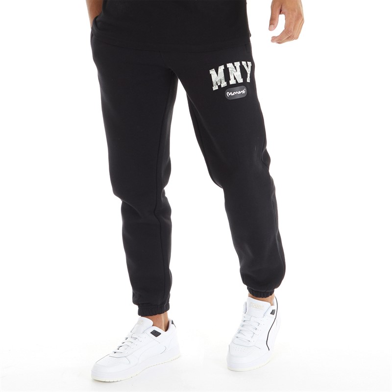 Money Mens Money Camo Fill Joggers Black