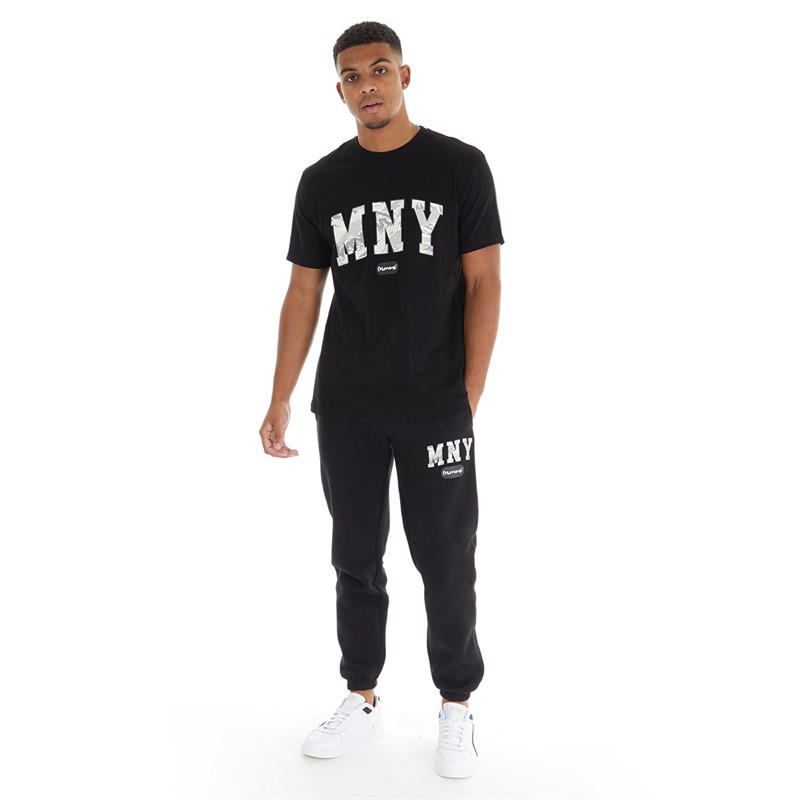 Money Mens Money Camo Fill Joggers Black