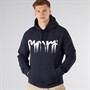 Money Mens Drip Fade Hoodie Navy