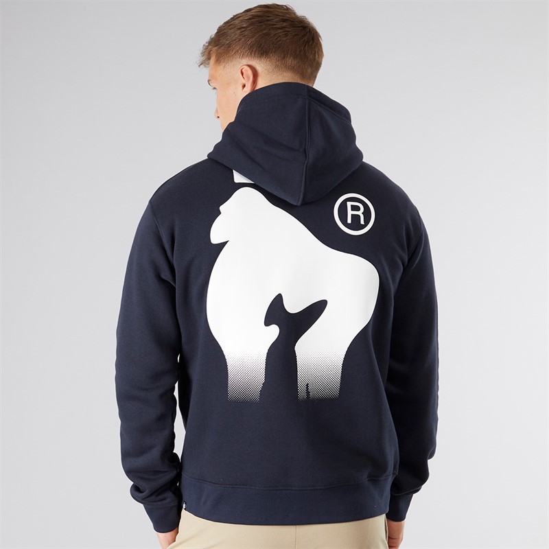 Money Mens Drip Fade Hoodie Navy