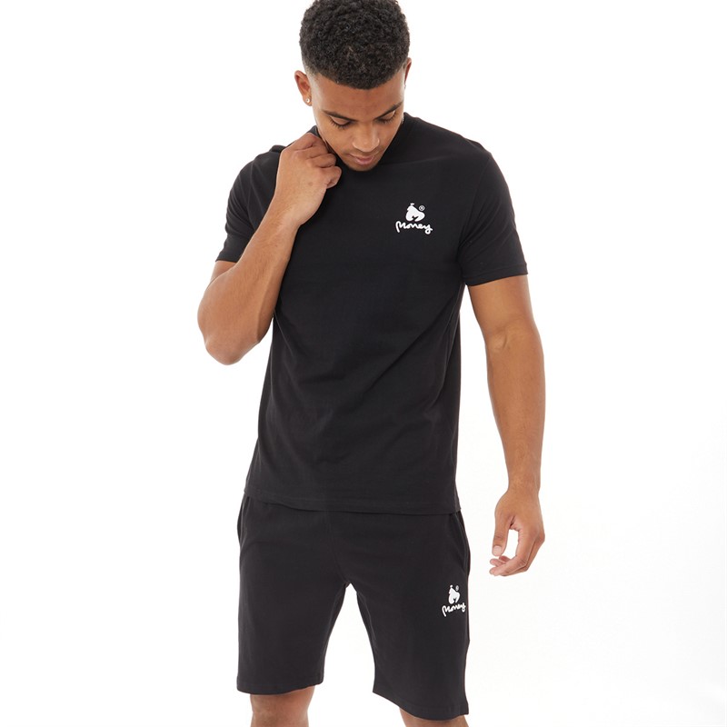 Money Mens Lounger Co-Ord Set Black