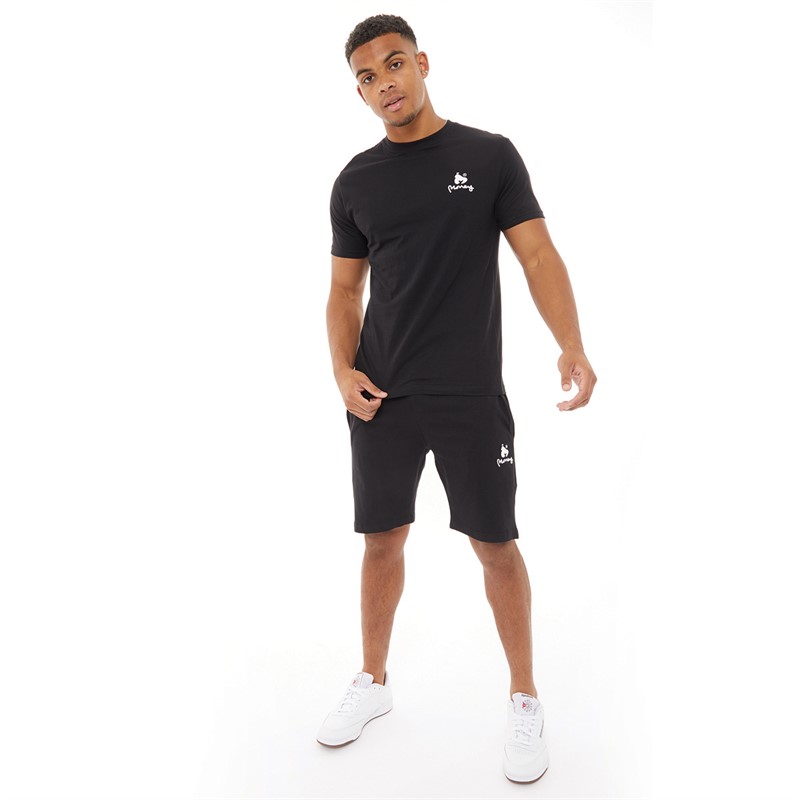 Money Mens Lounger Co-Ord Set Black