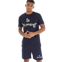 Money Mens Camo Sig Twin Set Navy